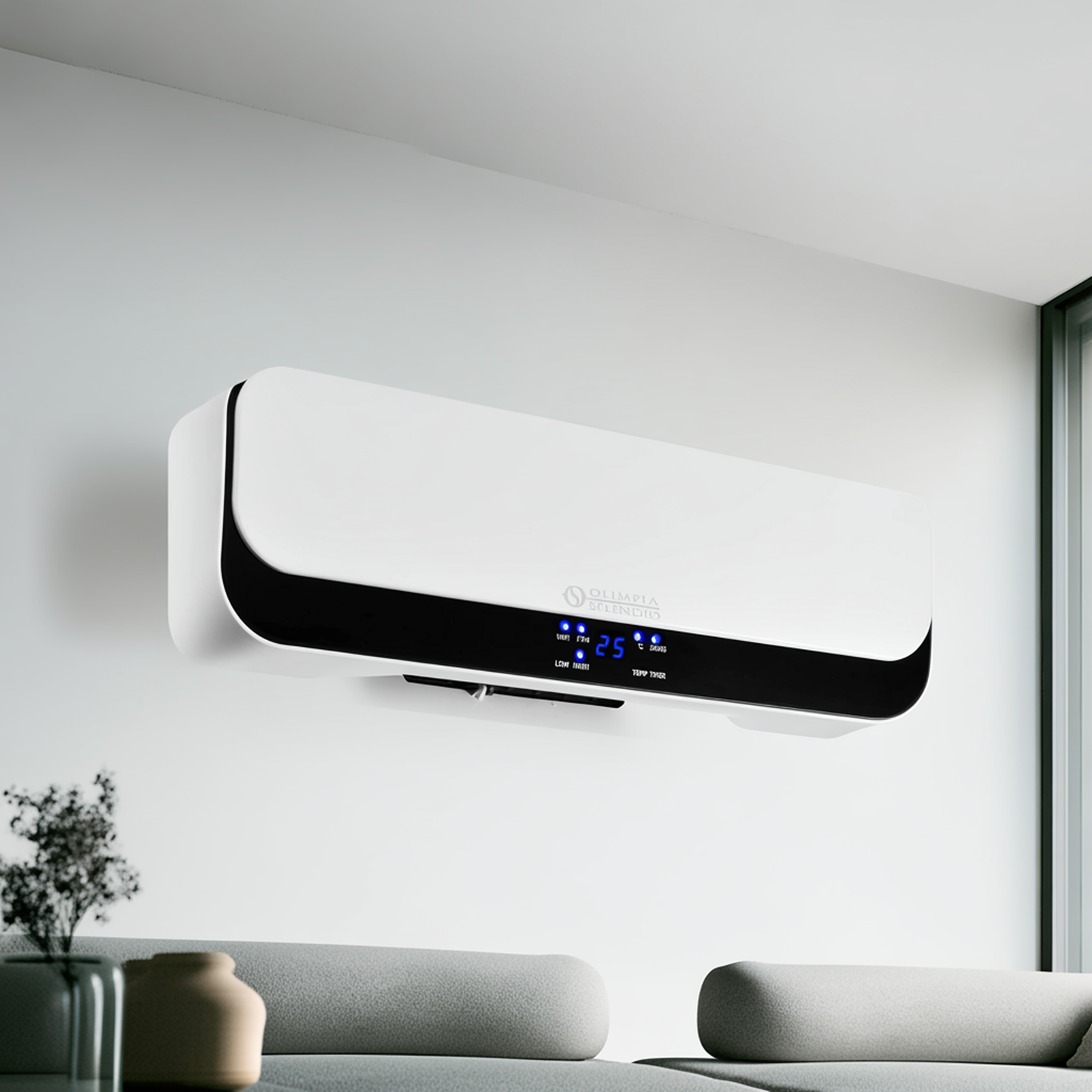 Olimpia Splendid Caldo Up T WiFi – Fali Kerámia Hősugárzó 2000W, Okos Vezérlés, Időzítő és Távirányítóval
