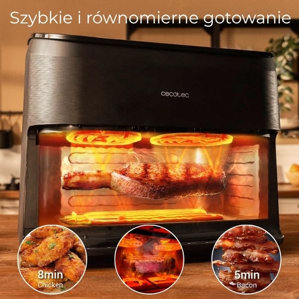 Airfryer XXL 12 Programów – Frytkownica Beztłuszczowa 8,8L RapidAir - Darmowa Wysyłka