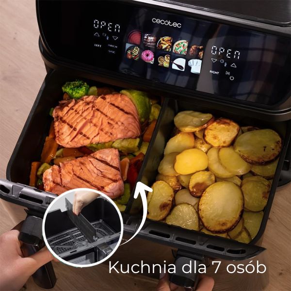 Airfryer XXL 12 Programów – Frytkownica Beztłuszczowa 8,8L RapidAir - Darmowa Wysyłka
